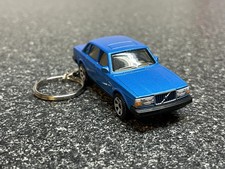 Volvo 240 Keychain Blue
