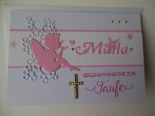 Karte zur Taufe, Mädchen