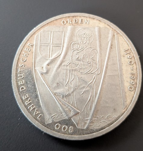 Gedenkmünze 1990 j - dm, gedenkmünze,