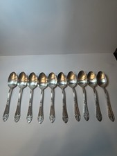 10 Löffel versilbert 80