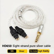 5N Sliver Hifi Balanced Headphone Cable For Sennheiser HD650 660S 660 600 580