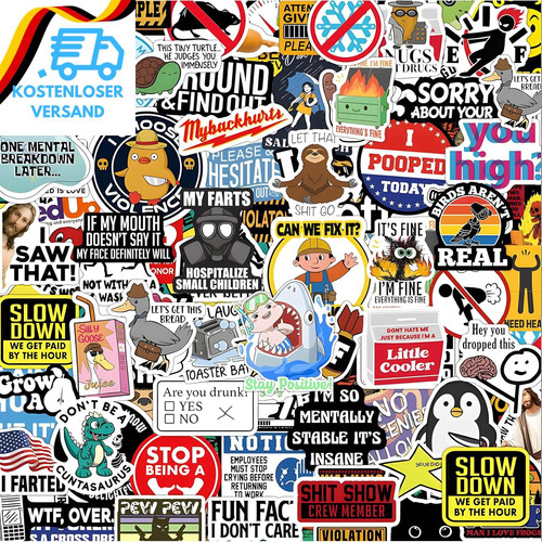 150 stück lustige sticker - 150,
