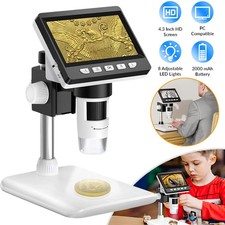 4.3'' USB Digital Mikroskop 50-1000X HD Microscope Mikroskoplupe Münzmikroskop