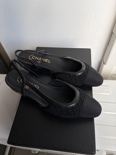 Chanel slingback schwarz - chanel,