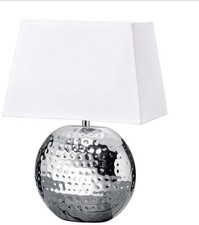 DESIGNER LEUCHTE WEISS-SILBER