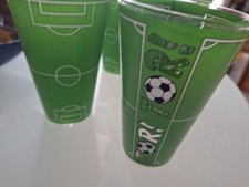 Fußball WM EM Gläser Biergläser Fan Fußball Sport 6er Pack 0,4l StrikerGlas Bier