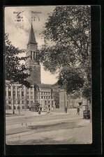 Ansichtskarte Kiel, Rathaus