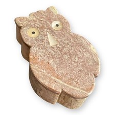 Mamor Schmuckkästchen Eule Kauz Trinketbox Deko Dose Stein Käuzchen