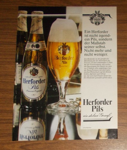 Seltene werbung herforder pils - seltene,