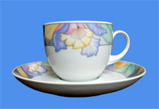 Kaffeetasse mit Unterteller Seltmann Weiden Valetta Florida sehr guter Zustand