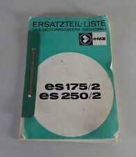 Teilekatalog / Ersatzteilliste Motorrad MZ ES 175/2 + ES 250/2 Stand 06/1968