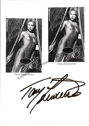 Original autogramm tanja - autogramm,