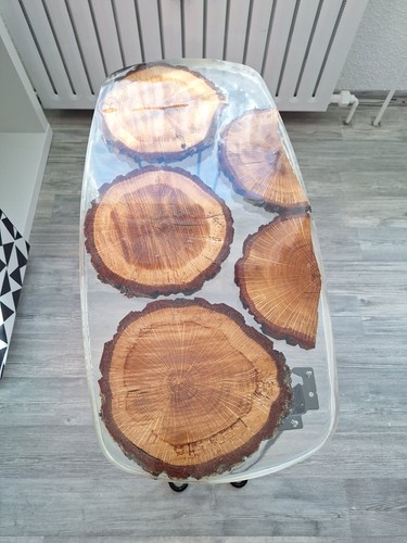 Epoxidharz tisch mit - tisch, füsen