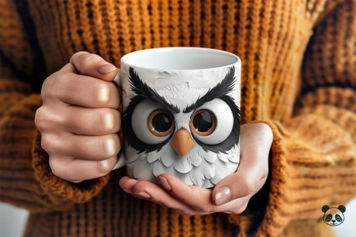 Kaffeetasse lustiges eulen - kaffeetasse,