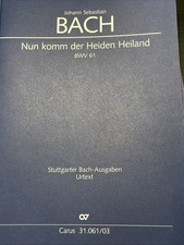 Chor- & Orchesternoten gebr - J.S. Bach - BWV 61 - "Nun komm der Heiden Heiland"