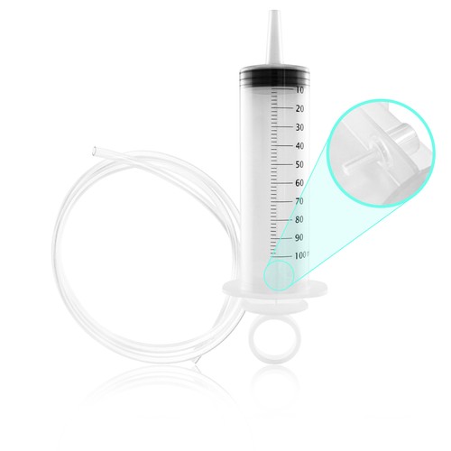 100ml kunststoff spritze mit - 100ml,