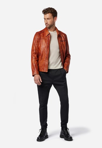 Herren lederjacke shelby echt - shelby,