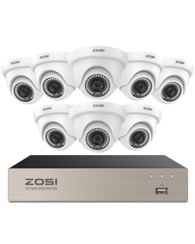 Zosi 8ch 1080p 2mp cctv - zosi, ai
