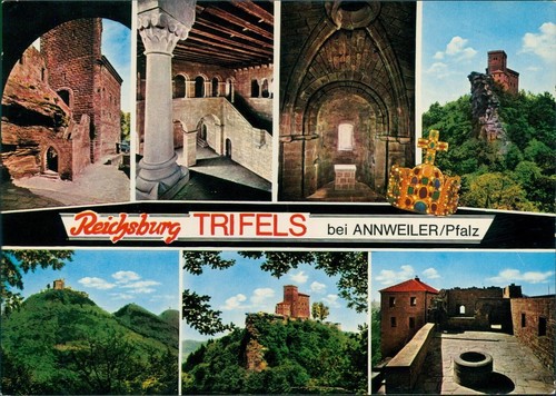 Ansichtskarte pfalz reichsburg - ansichtskarte,