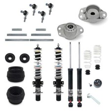 Gewindefahrwerk Härte verstellbar Domlager Koppelstangen für Audi A1 VW Polo 6R