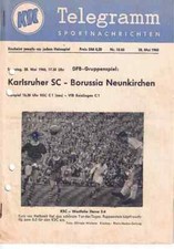 Fussball-Programmheft   59/60    DM   Kalrsruher SC - Borussia Neunkirchen