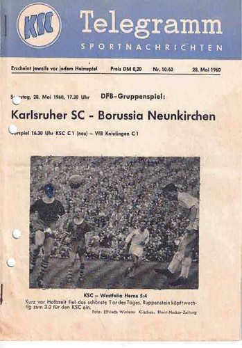 Fussball programmheft 59 - ,