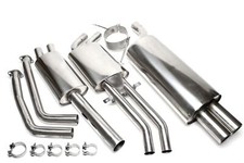 TA EDELSTAHL Sport-Auspuff-Anlage für BMW 3er E46 320i Bj '00-04 2x76mm ABE