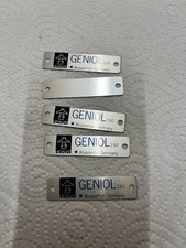 Geniol/Petromax Typenschilder