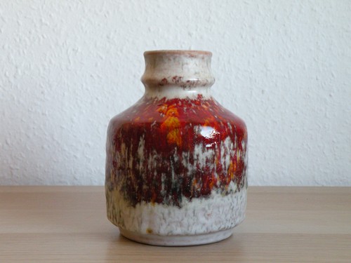 Karlsruher majolika vase - karlsruher,