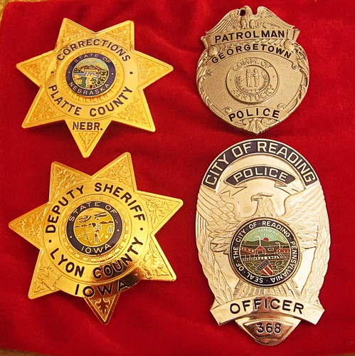 Obsolete police badges - obsolete,