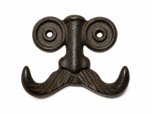 Wandhaken gesicht snor - wandhaken,