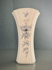 Porzellanvase von Johann Seltmann Vohenstrauß Blumen-Dekor Goldrand Vintage