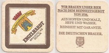 Engelhardt - alter Bierdeckel "Charlottenburger Pilsner - Reinheitsgebot"