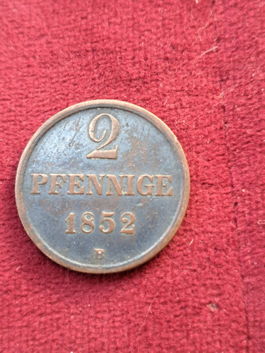 Münze pfennig 1852 kupfer - pfennig,