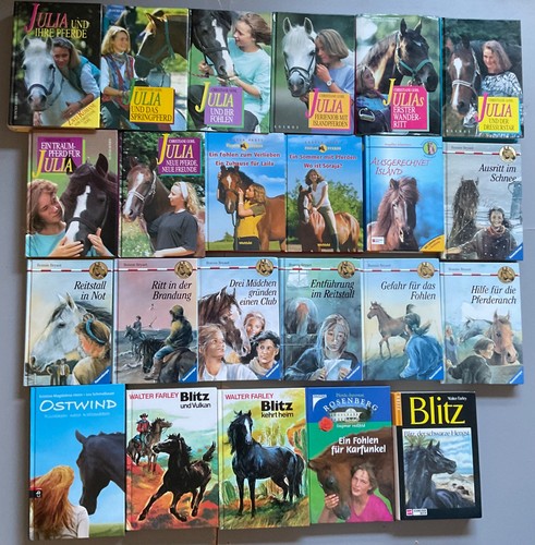 Sammlung pferdebücher julia - ,
