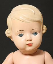 Alte Schildkröt Puppe Inge Schildkrötpuppe 41cm Puppen Dolls Mädchen blond Antik