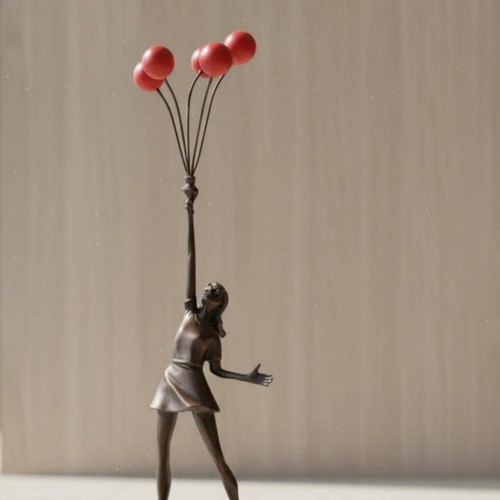 Ballonmädchen statue groß - ballonmädchen-statue,