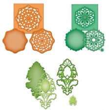 Stanzschablone Medaillons