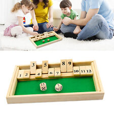 Shut the Box Würfelspiel aus Holz - Traditionelles Reisespiel für die ganze Fami