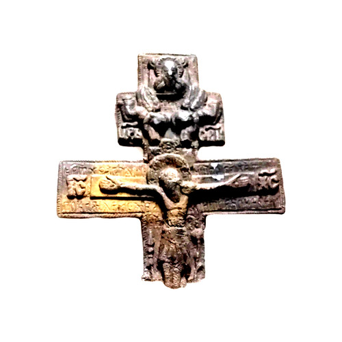 Byzantinisches bronze kreuz - byzantinisches,