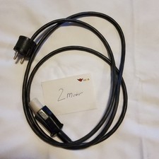 DDR GERÄTESTECKER  KABEl 2m alte Waffeleisen Bügeleisen HEISSGERÄTE STECKER alt
