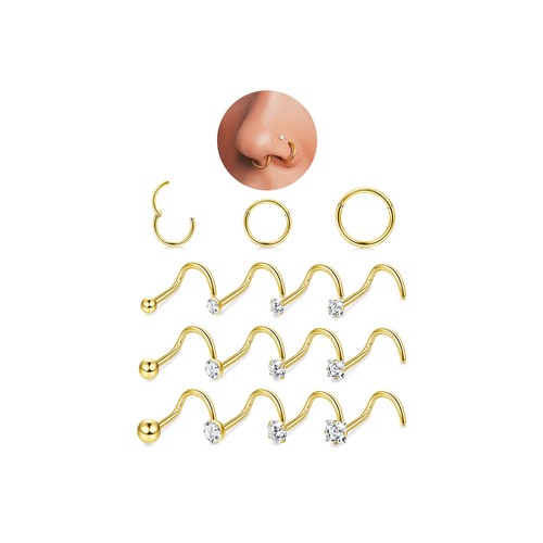 18g nasenpiercing ring und - ring,