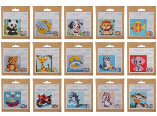 Kinder gobelin set - set, halbstich