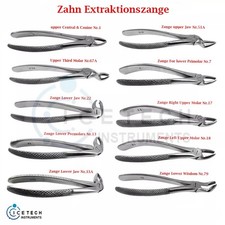 10x Zahn Extraktionszangen Set