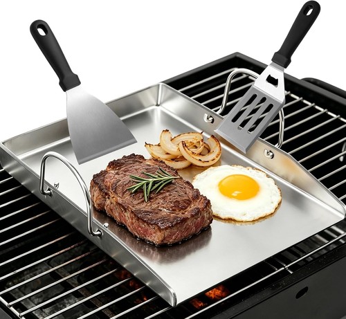 Edelstahl grillplatte plancha - grillplatte,