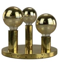 60er 70er Jahre Lampe Leuchte Deckenlampe Schmitz Leuchten Design Messing 60s