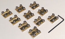  10 Schienenverbinder 19mm lang für Gartenbahn Spur G mit Edelstahlschrauben NEU