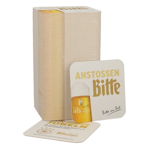100x bitburger bierdeckel - 100x,