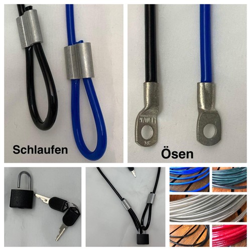 Stahlseil ummantelt mit - , 2