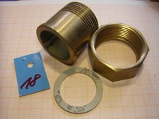 Gewindeanschluß- Verschraubung, Messing, 1 1/4" x 1 1/2", wie Foto, Nr. 18